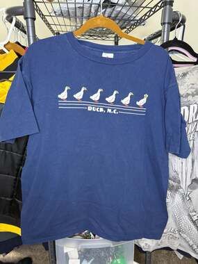 Vintage DUCK family t shirt Large HUMOR Cotton Funny